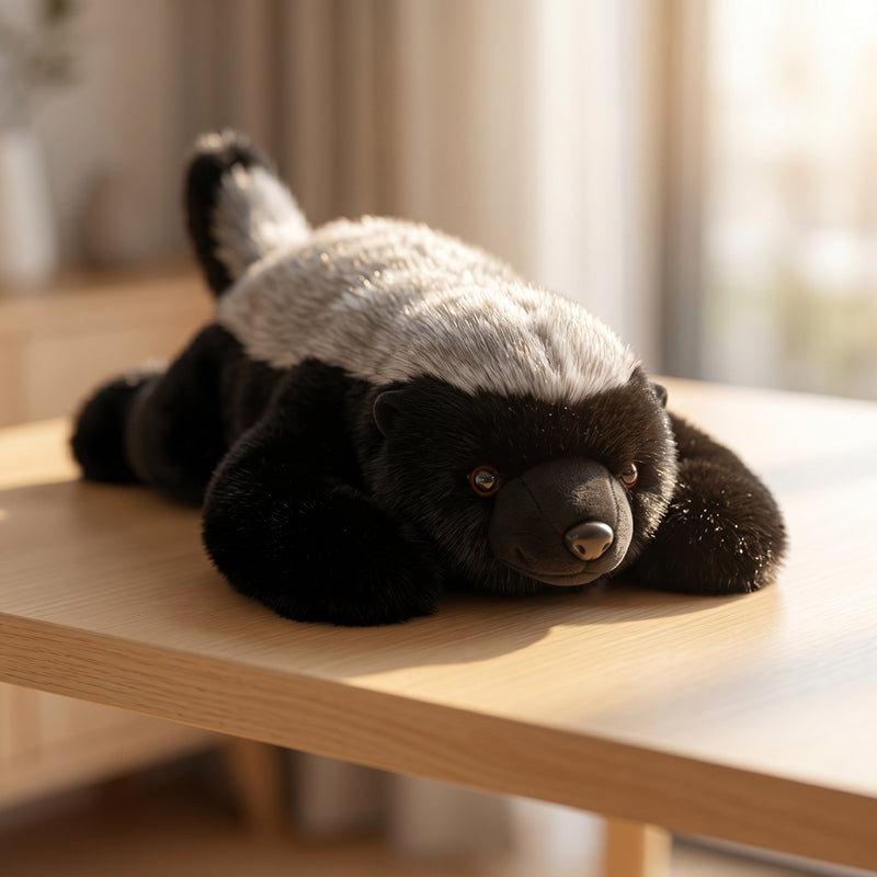ELAINREN Realisitc Striper Skunk Plush Stuffed Animal-40cm