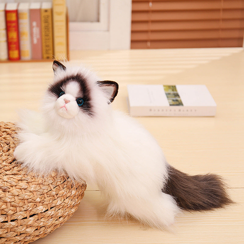 ELAINREN Simulation Cat Stuffed Realistic Kitten Toy GIfts