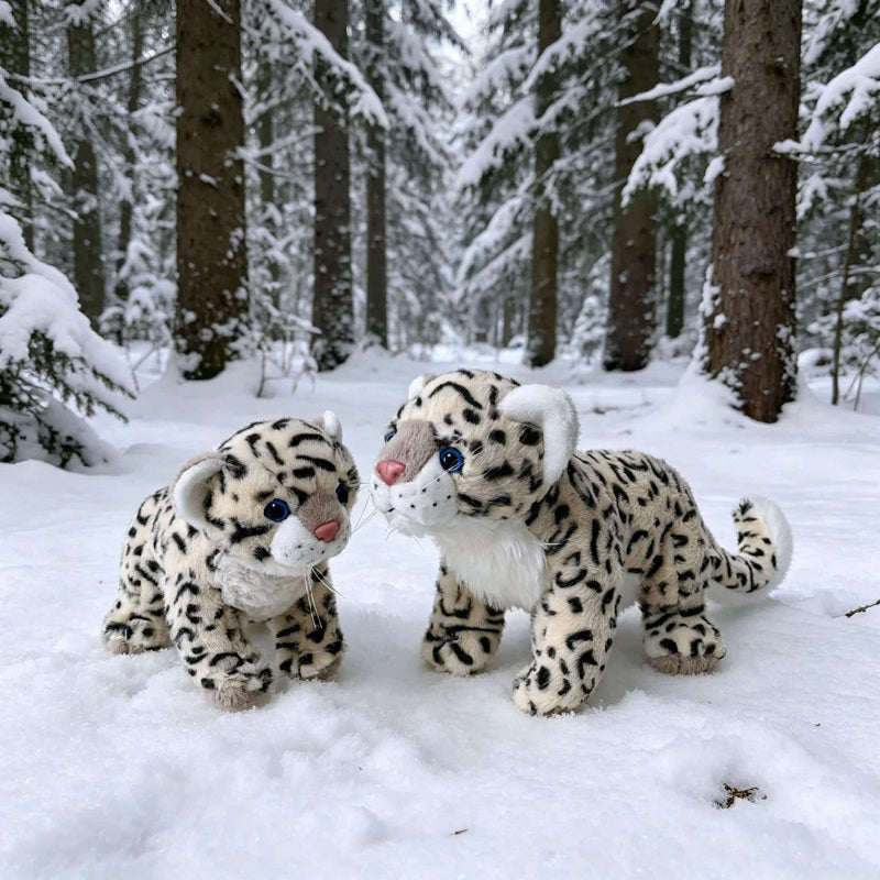 ELAINREN Realisitc Leopard Stuffed Cheetah Plush Toy-30cm