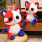 ELAINREN Flag Cat Stuffed Animal Toy Cute Kitten Plush Doll Gifts/35cm
