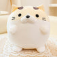 ELAINREN Super Soft Round Cat Stuffed Pillow Decor Gifts for Kids
