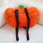 ELAINREN Halloween Plush Pumpkin Backpack, Stuffed Bag Backpack in the Shape of Pumpkin/45*30cm