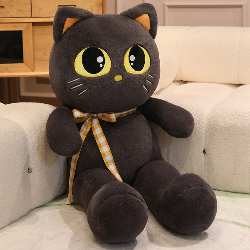 ELAINREN Big Eyes Cat Plush Kitten Stuffed Kitty Toy Gifts