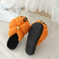 ELAINREN Halloween Pumpkin Slippers for Women Men Spooky Slides Soft Plush Fuzzy Slippers Indoor Outdoor Shoes