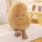 ELAINREN Cute Potato and Cucumber Stuffed Food Toy Kawaii Potato Plush Squishy Food Cucumber Pillow/26cm