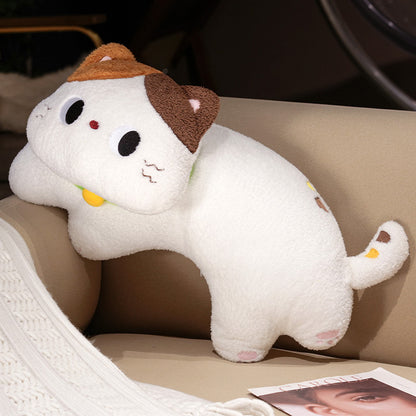 ELAINRE Soft Cat Shape Plush Toy Pillow Stuffed Kitten Doll  Cushion/50cm