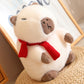 ELAINREN White Furry Capybara Plush Pillow Soft Capybara Stuffed Animal Toy Gifts/9.8Inch