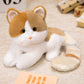 ELAINREN Cream Kitten Stuffed Toy Pillow