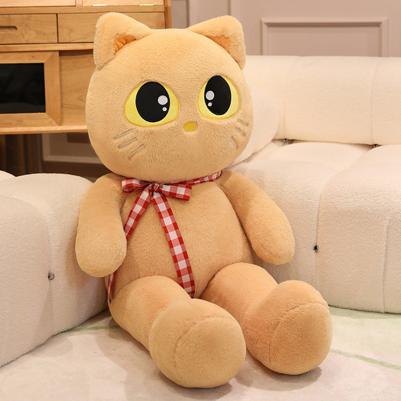 ELAINREN Big Eyes Cat Plush Kitten Stuffed Kitty Toy Gifts
