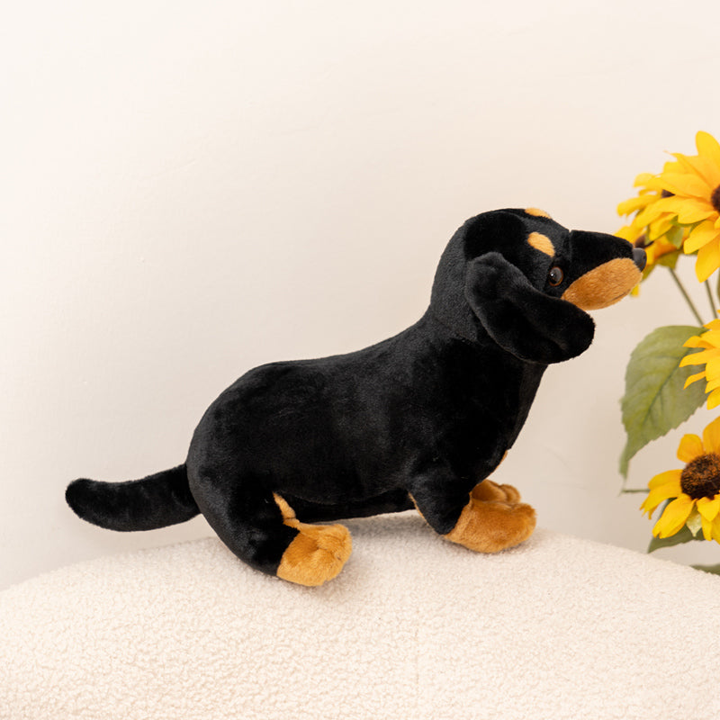 ELAINREN Dachshund Dog Plush Sausage Dog Soft Toy Gifts/26cm