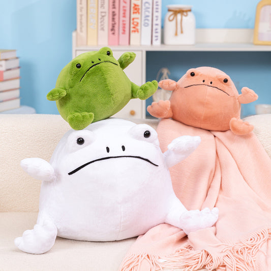 ELAINREN Chubby Frog Stuffed Toy GIfts/32cm