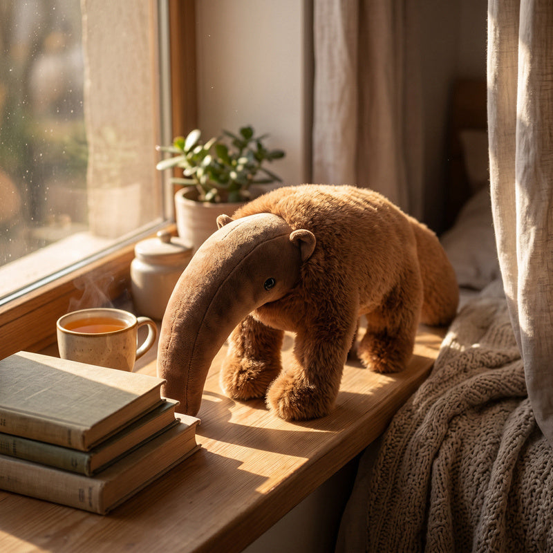ELAINREN Realisitc Anteater Stuffed Animal Lifelike Anteater Plush Toys-60cm
