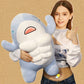 ELAINREN Super Soft Abs Shark Plush Toy Gifts/17.7''
