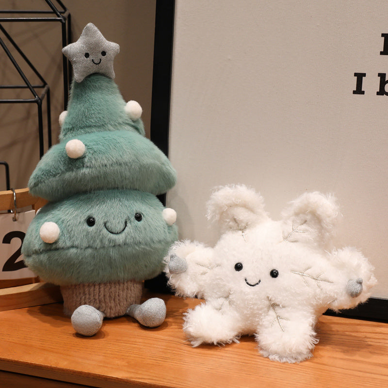 ELAINREN Cute Push Christmas Tree and Snowflake Toy GIfts