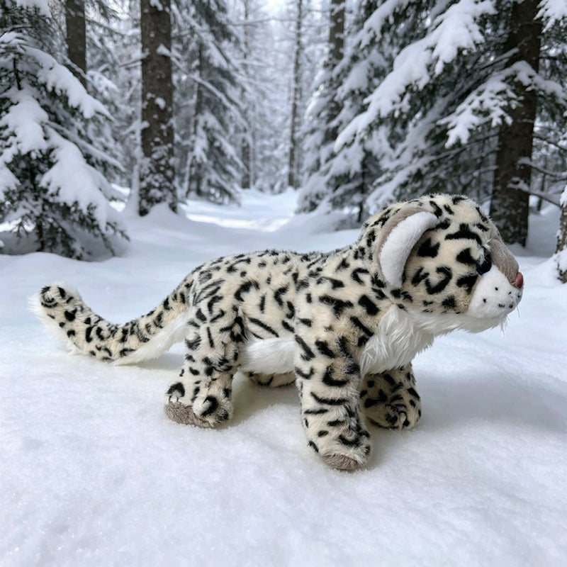 ELAINREN Realisitc Leopard Stuffed Cheetah Plush Toy-30cm