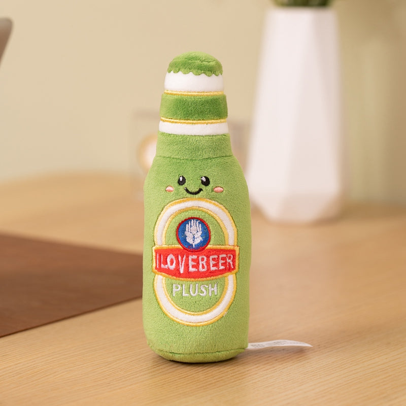 ELAINREN 4pc Beer Bottle and Cup Plush Toy Gifts-15cm