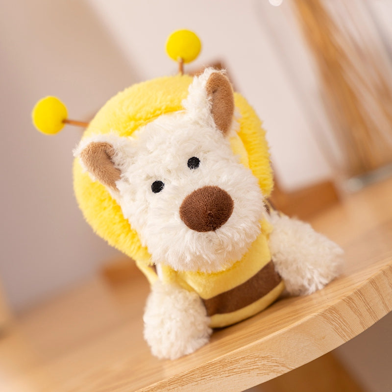 ELAINREN Cute Dog Bee Plush Toy - 11.8 Inches Bumble Bee Puppy Stuffed Animal Gifts