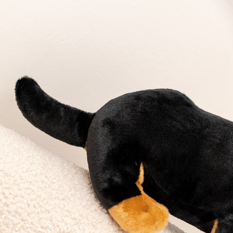 ELAINREN Dachshund Dog Plush Sausage Dog Soft Toy Gifts/26cm