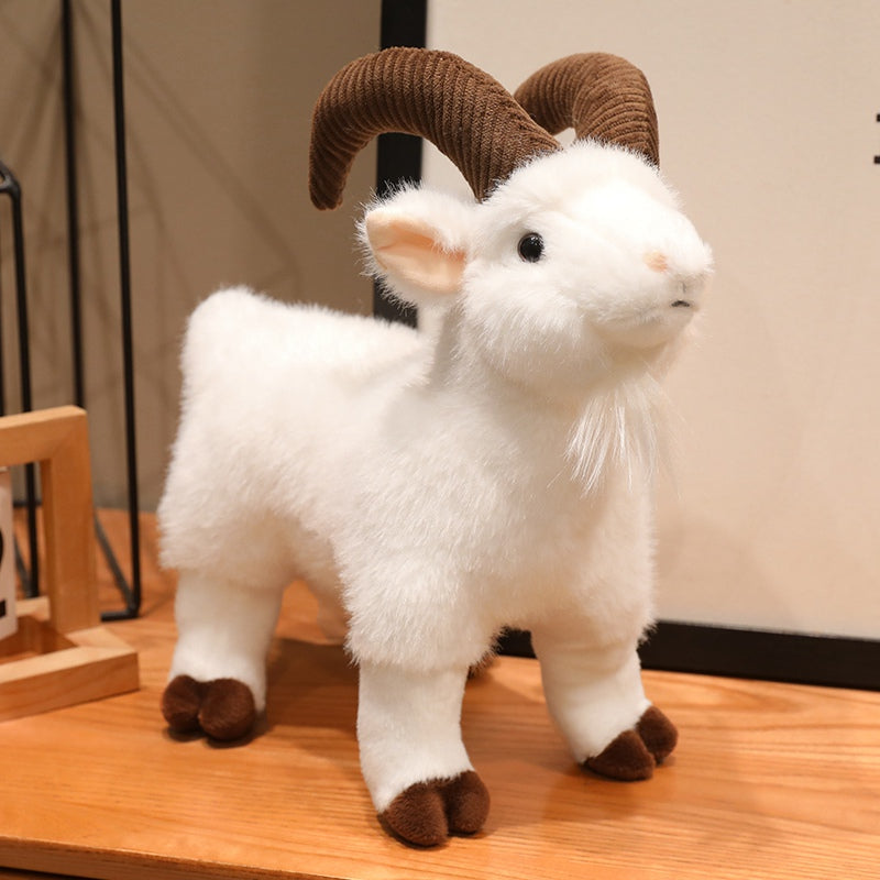 ELAINREN Realistic Goat Plush Sheep Stuffed Toy Gifts