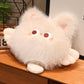 ELAINREN Round Cat Stuffed Kitten Plush Furry Pillow Decor Gifts/45cm
