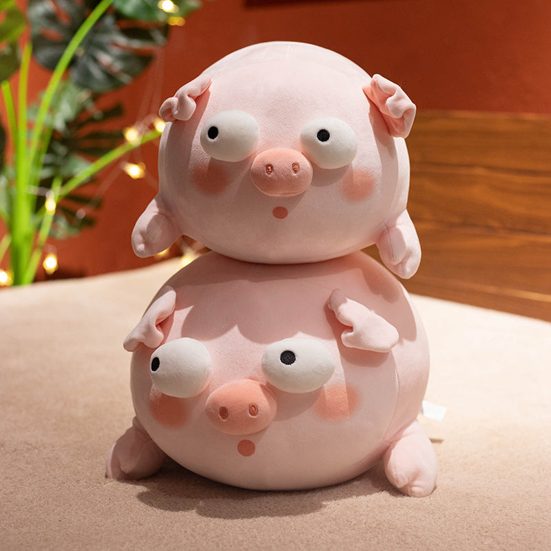ELAINREN Ultra-Soft Pink Pig Plush Body Pillow/15.7''