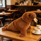 ELAINREN Realistic Walrus Stuffed Animals Toy/38cm