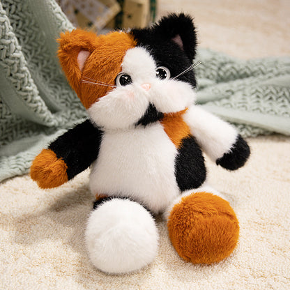 ELAINREN Cartoon Cat Kitten Stuffed Calio Kitty Plush Toy Gifts/45cm