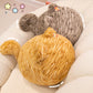 ELAINREN Chubby Round Tabby Cat Plush Toy Pillow