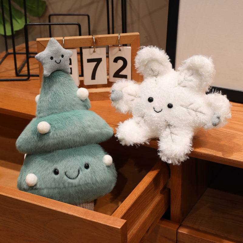ELAINREN Cute Push Christmas Tree and Snowflake Toy GIfts