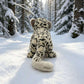 ELAINREN Realisitc Leopard Stuffed Cheetah Plush Toy-30cm