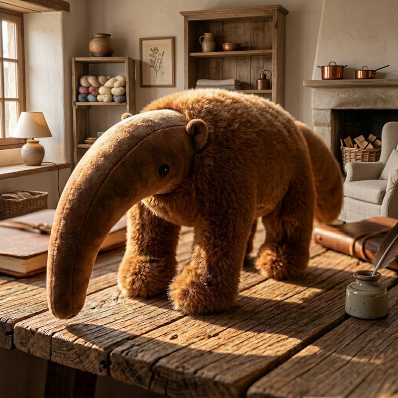 ELAINREN Realisitc Anteater Stuffed Animal Lifelike Anteater Plush Toys-60cm