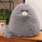 ELAINREN Furry and Chubby Cat Plush Pillow Super Soft Fat Kitten Stuffed Toy Pillow/11.8''