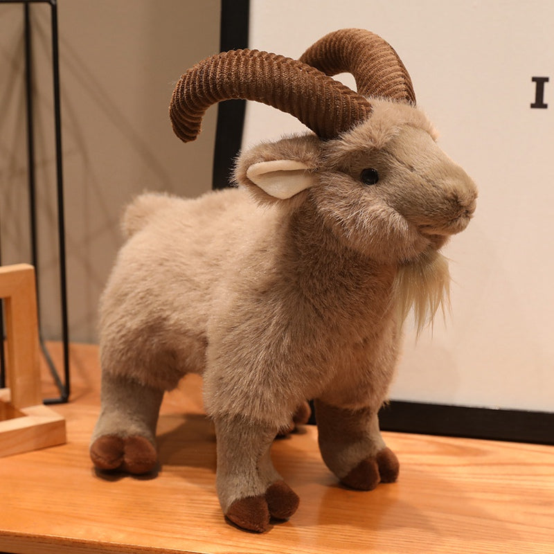 ELAINREN Realistic Goat Plush Sheep Stuffed Toy Gifts