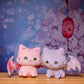 ELAINREN Cuddly Purple Bat Kitten Stuffed Pink Bat Cat Toy/11.8''