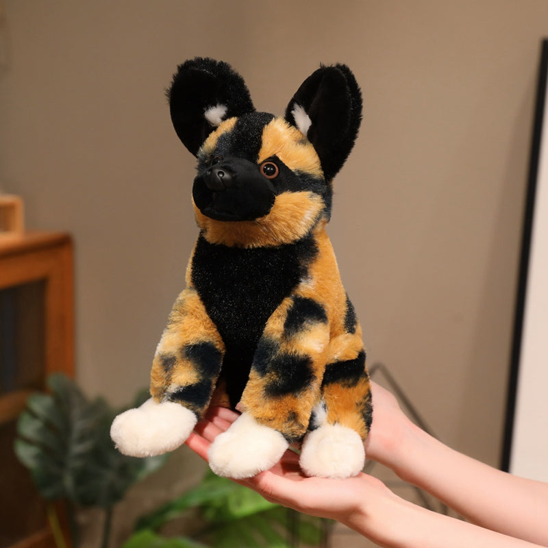 ELAINREN African Wild Dog Plush Stuffed Animal Toy-36cm