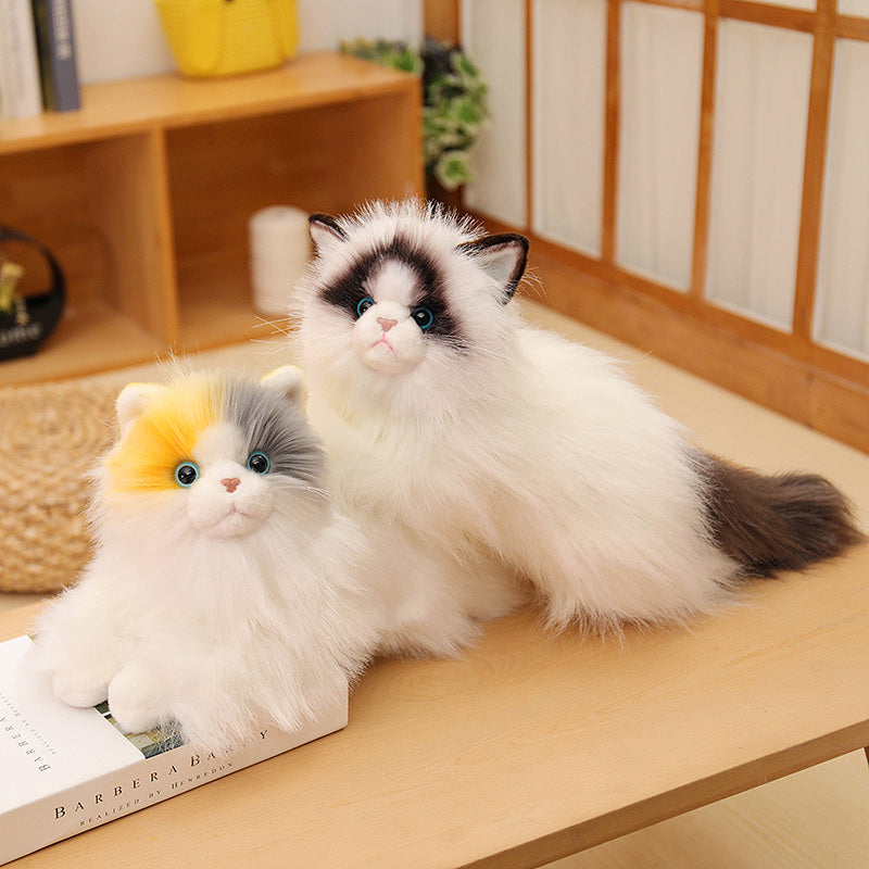 ELAINREN Simulation Cat Stuffed Realistic Kitten Toy GIfts