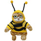 ELAINREN Stuffed Bumble Bee Garfield Cat Toy Cute Orange Cat Wearing Bee Costume/11.8‘’