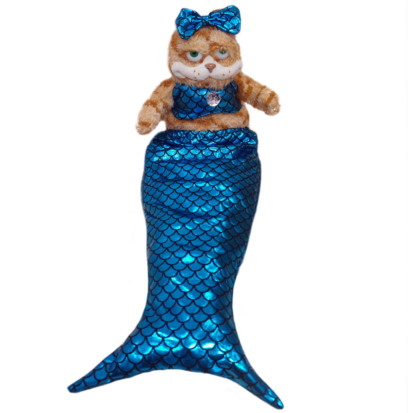 EAAINREN Garfield Mermaid Plush Toy Cuddly Mermaid Kitten Stuffed Animals Dolls/11.8''
