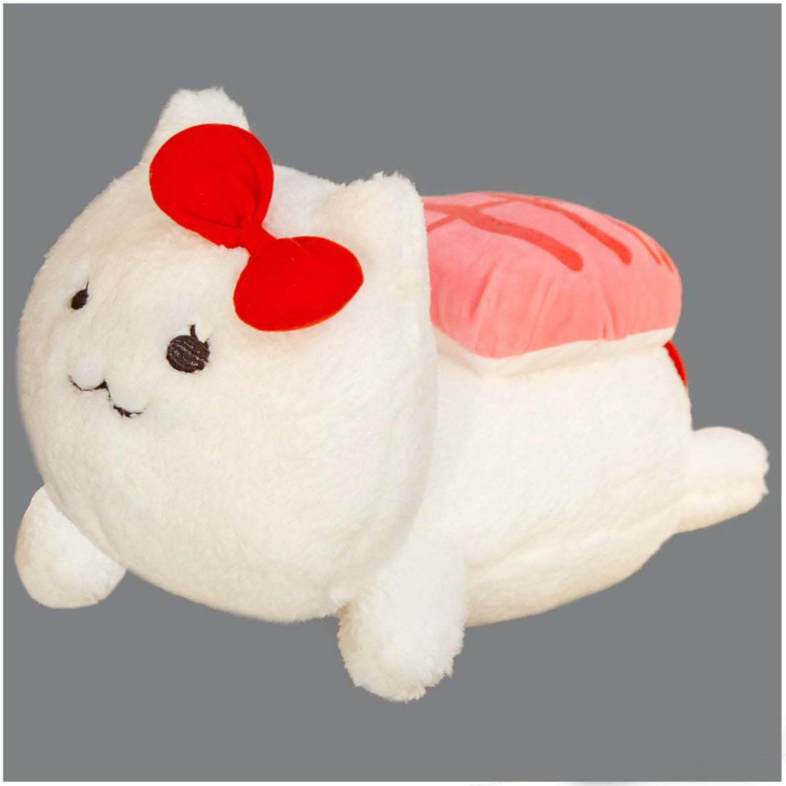 ELAINREN 3 pcs Salmon Sushi Cat Plush Pillow -Soft Tuna Sushi Kitten Stuffed Toy -Fluffy Omelet Kitty Plushie Cushion Decor Gifts/11.8''
