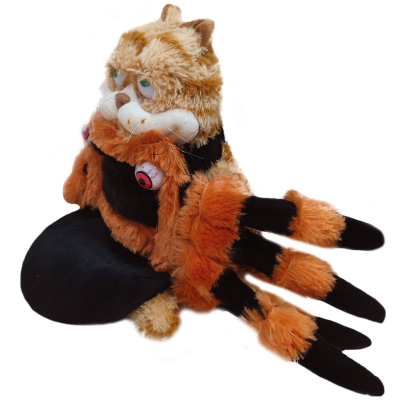 ELAINREN Stuffed Carfield Cat Wear Spider Costume/11.8''