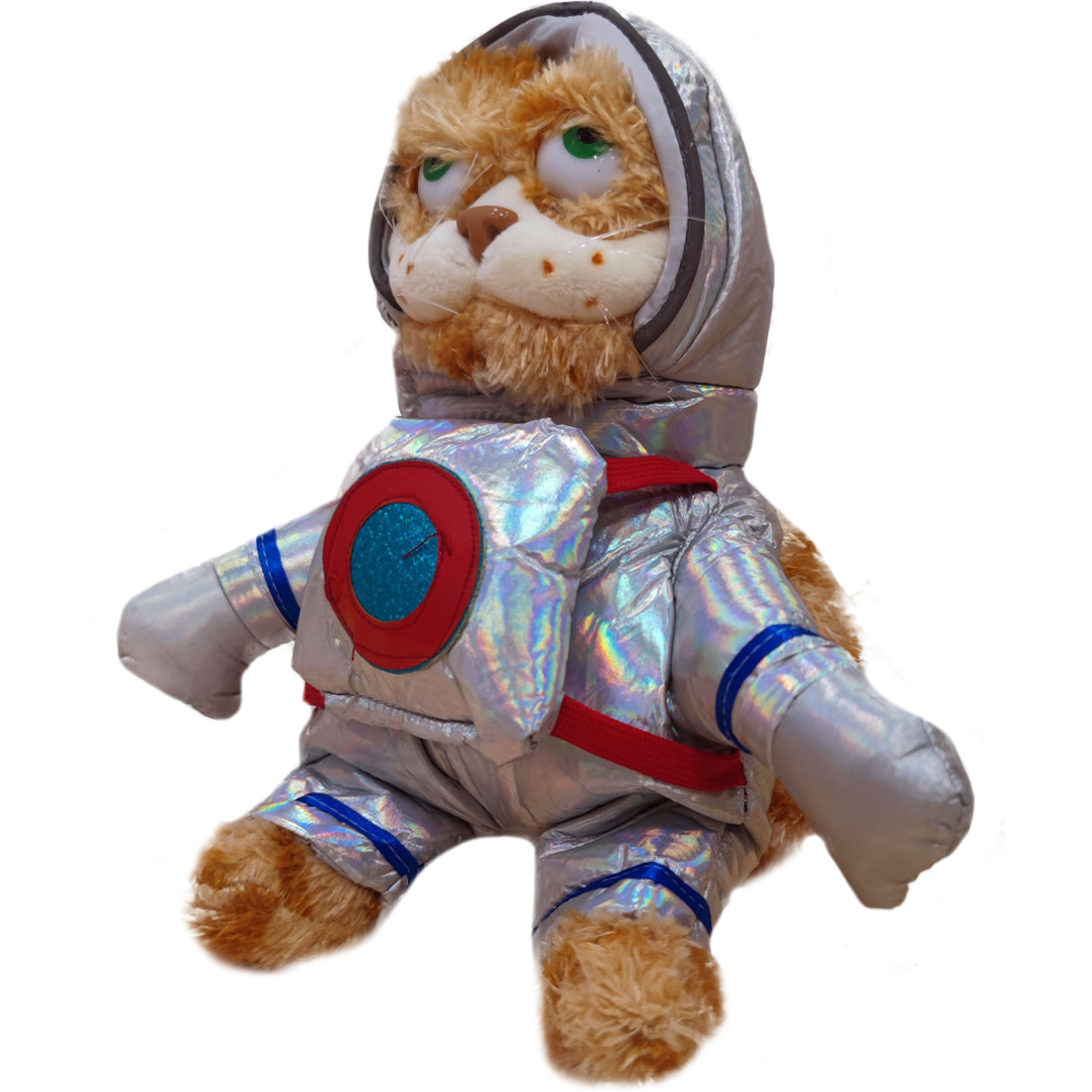 ELAINREN Astronaut Garfield Stuffed Toy Fat Orange Cat with Spacesuit Costume/11.8''