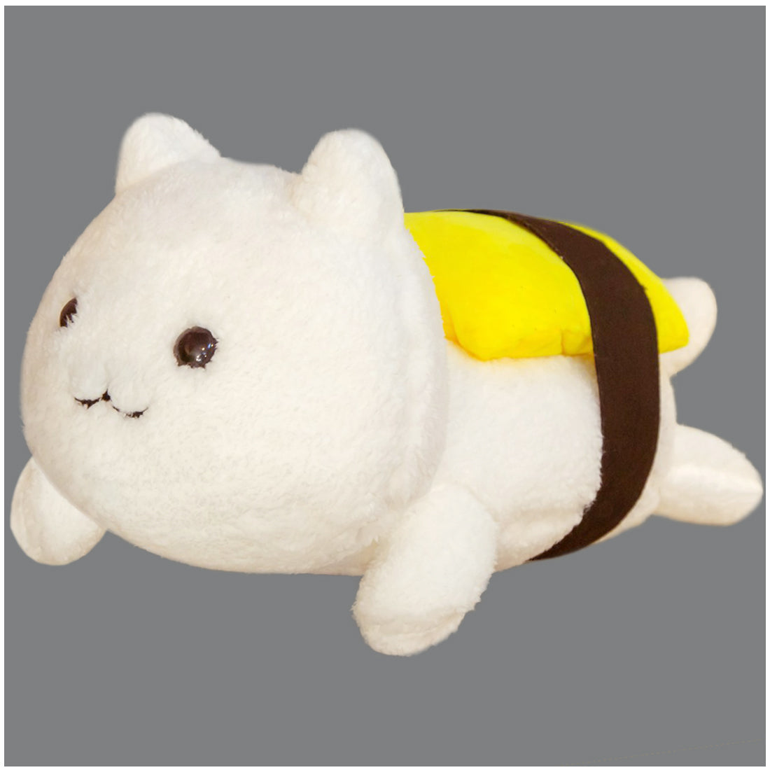 ELAINREN 3 pcs Salmon Sushi Cat Plush Pillow -Soft Tuna Sushi Kitten Stuffed Toy -Fluffy Omelet Kitty Plushie Cushion Decor Gifts/11.8''