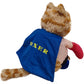 ELAINREN Stuffed Boxing Garfield Cat Toy,Cute Plush Orange Kitten Wearing Boxing Uniform/11.8''