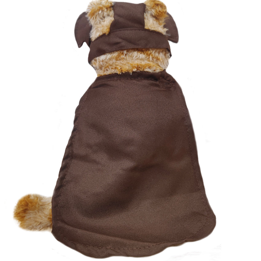 ELAINREN Stuffed Courier Garfield Cat Toy - Plush Orange Kitten Wearing Delivery Man Costume/11.8‘’