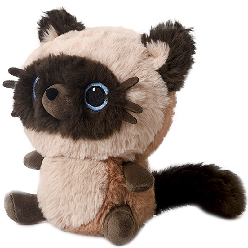 ELAINREN Super Cute Siamese Cat Stuffed Kitten Toy Gifts/18cm