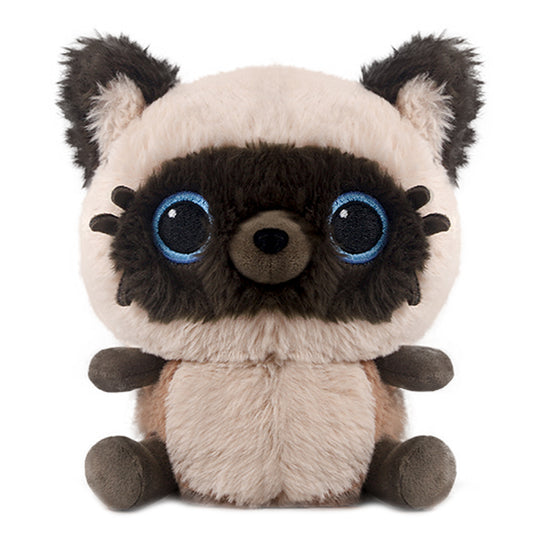 ELAINREN Super Cute Siamese Cat Stuffed Kitten Toy Gifts/18cm
