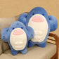 ELAINREN Big Blue Muscle Shark Plush Toy Pillow/19.6‘’