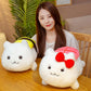ELAINREN 3 pcs Salmon Sushi Cat Plush Pillow -Soft Tuna Sushi Kitten Stuffed Toy -Fluffy Omelet Kitty Plushie Cushion Decor Gifts/11.8''