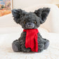 ELAINREN Lifelike Gray Kitten Stuffed Cat Plush Toy/13cm