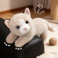 ELAINREN Realistic Furry Kitten Plush Pink Cat Stuffed Animals Toy Gifts